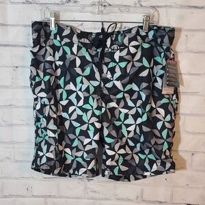 New Kanu Women's Swim Board Shorts Sz 14